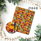 STAINED GLASS PUMPKINS Polymer Clay Transfer Sheets
