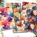 Fall Leaves water transfer sheet for Polymer clay D856
