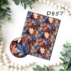 Fall Leaves water transfer sheet for Polymer clay D856