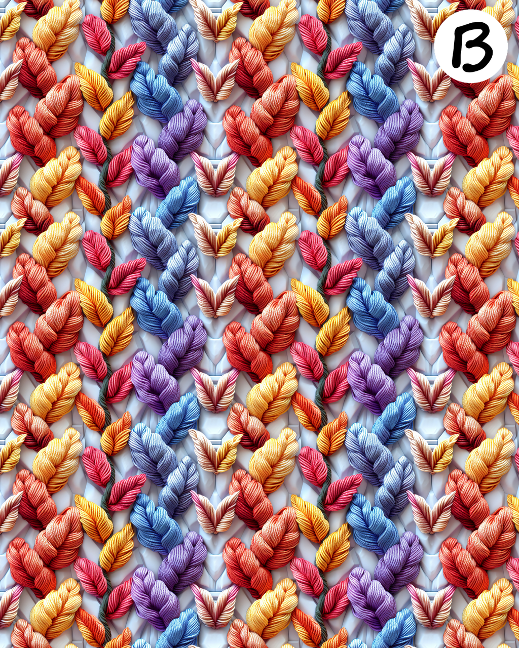 Tapestry Blooms Polymer Clay Transfer Sheets | D874