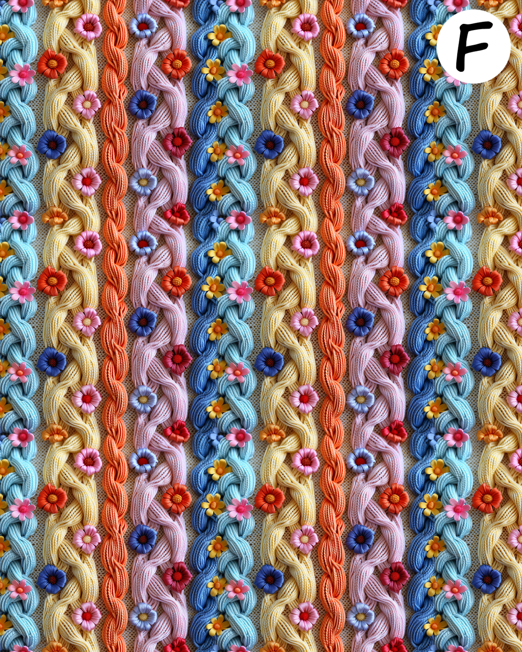 Tapestry Blooms Polymer Clay Transfer Sheets | D874