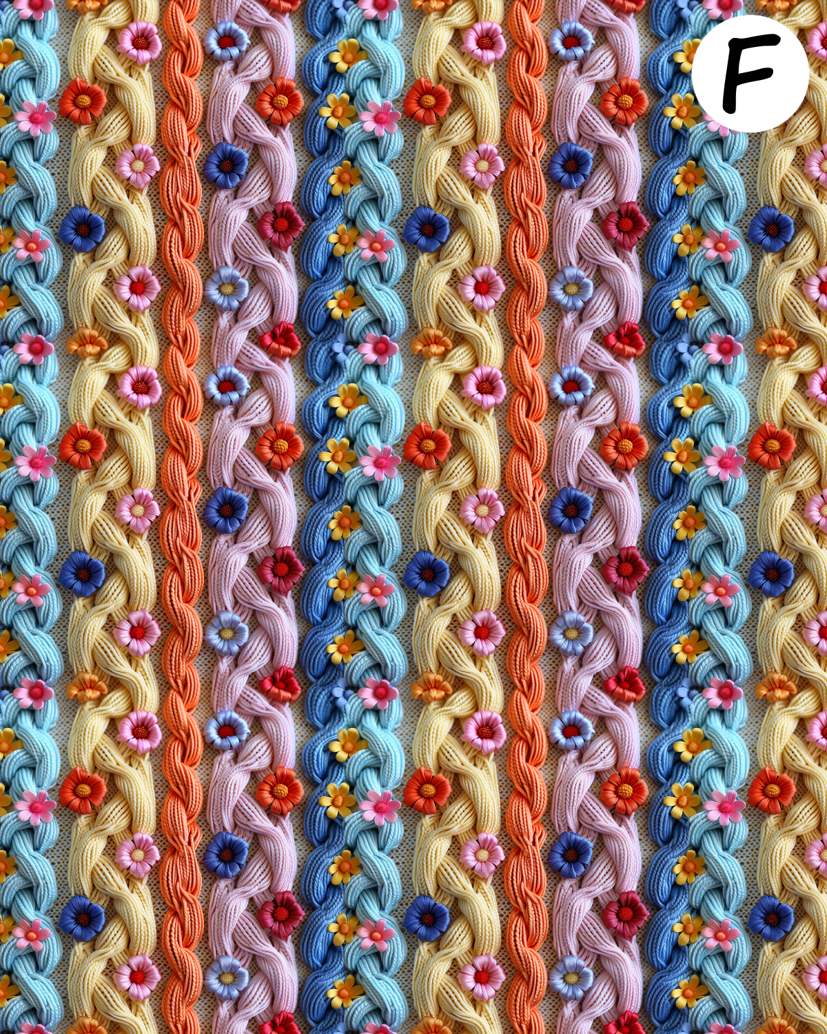 Tapestry Blooms Polymer Clay Transfer Sheets | D874