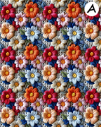 Homespun Blooms Polymer Clay Transfer Sheets | D875