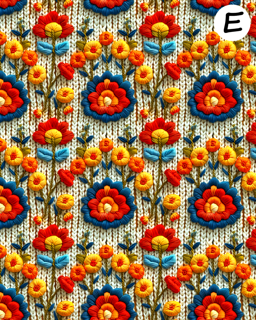 Homespun Blooms Polymer Clay Transfer Sheets | D875
