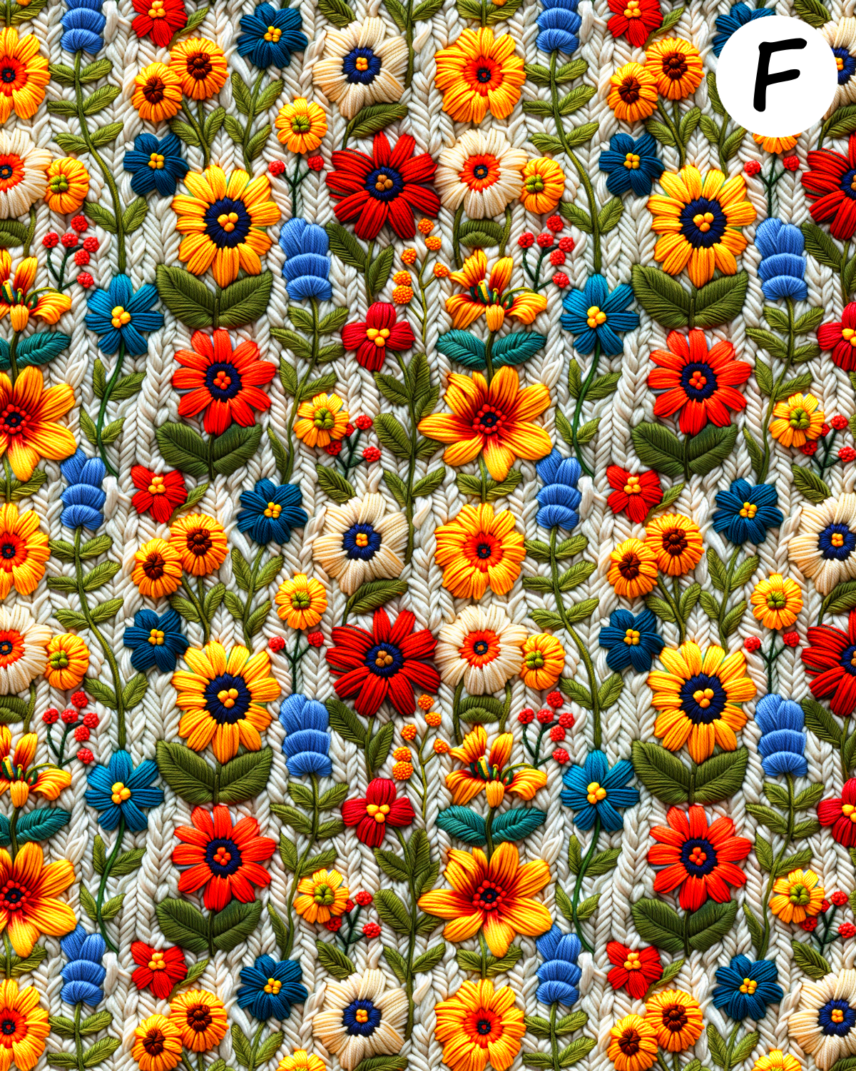 Homespun Blooms Polymer Clay Transfer Sheets | D875