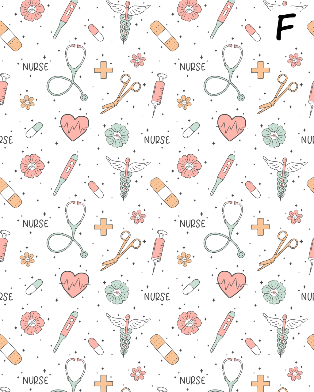 Medical Profession clay transfer sheet D877