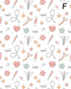 Medical Profession clay transfer sheet D877