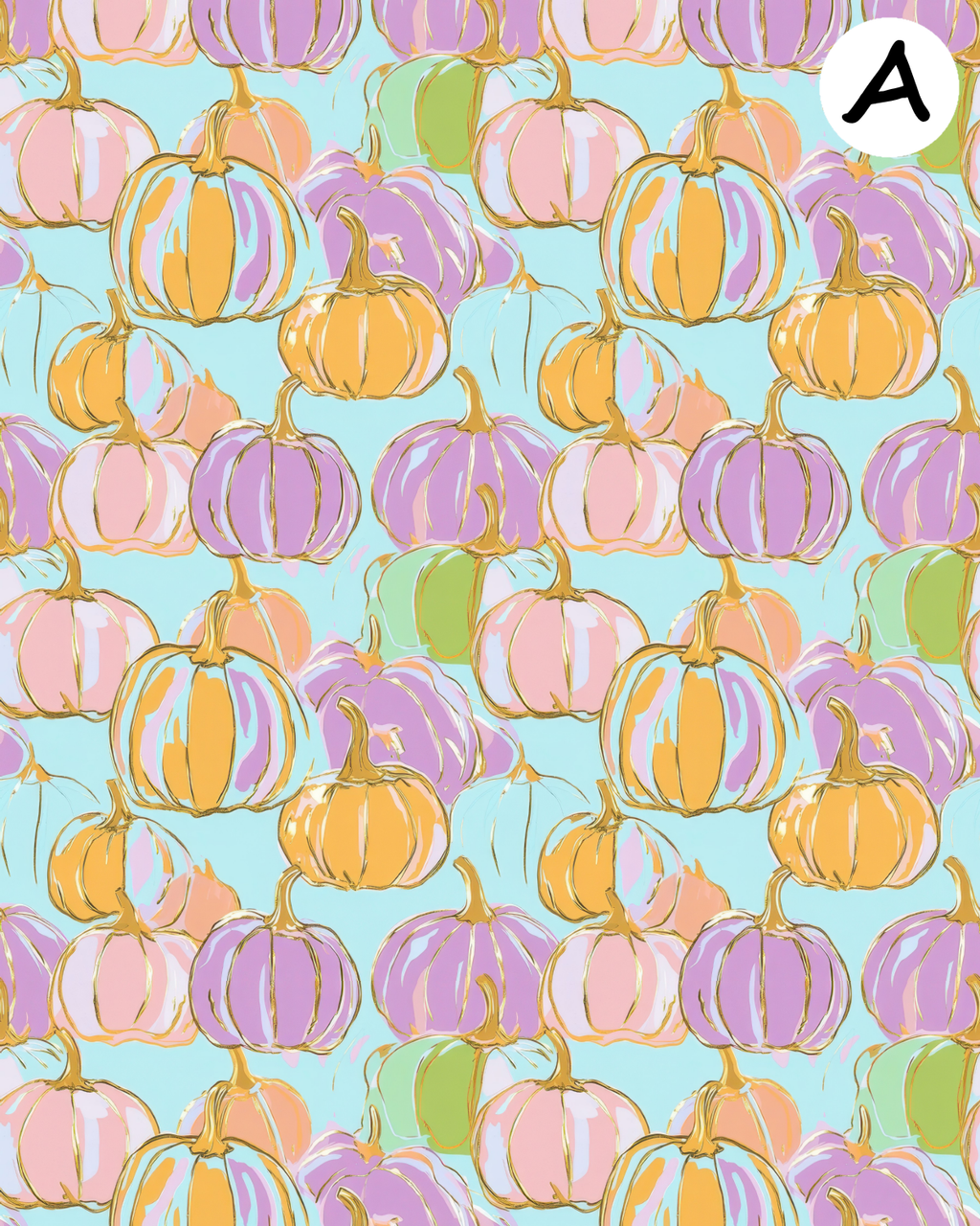 PREPPY PUMPKINS Polymer Clay Transfer Sheets | D882