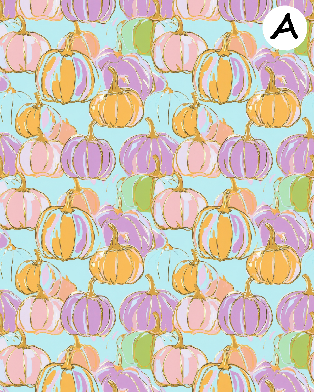 PREPPY PUMPKINS Polymer Clay Transfer Sheets | D882