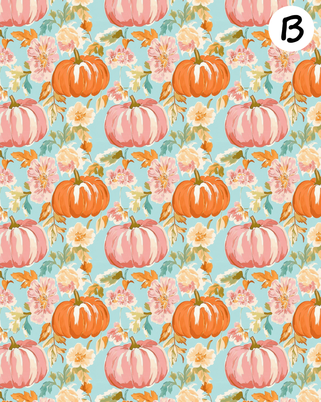 PREPPY PUMPKINS Polymer Clay Transfer Sheets | D882