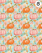 PREPPY PUMPKINS Polymer Clay Transfer Sheets | D882