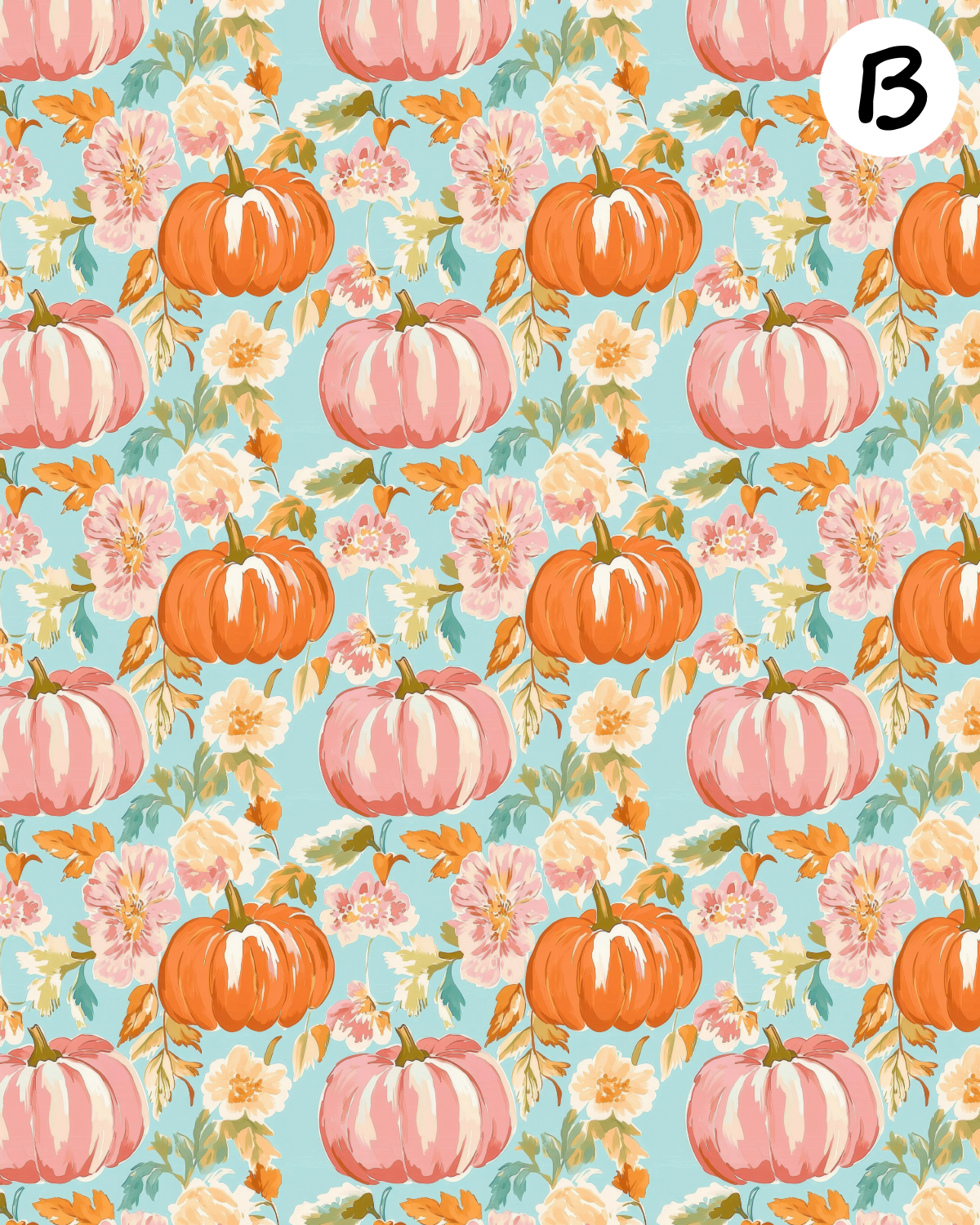 PREPPY PUMPKINS Polymer Clay Transfer Sheets | D882