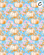 PREPPY PUMPKINS Polymer Clay Transfer Sheets | D882
