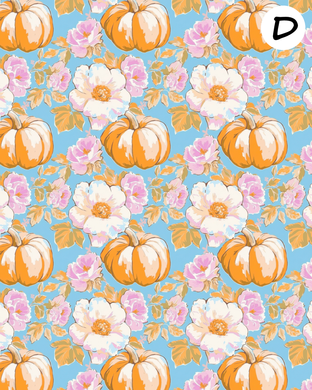 PREPPY PUMPKINS Polymer Clay Transfer Sheets | D882