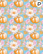 PREPPY PUMPKINS Polymer Clay Transfer Sheets | D882