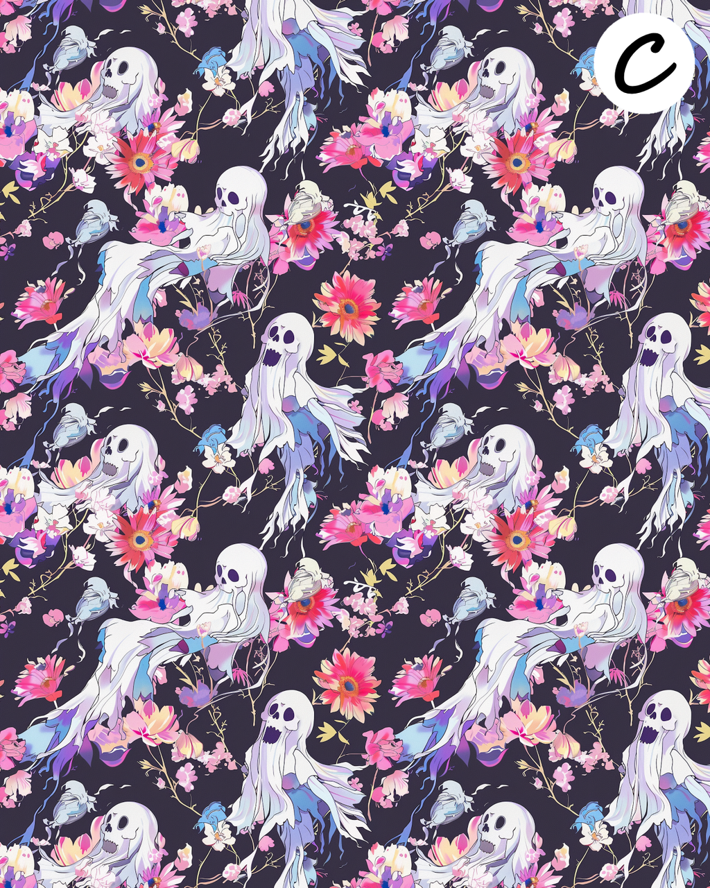 Haunted Meadow Polymer Clay Transfer Sheets | D893