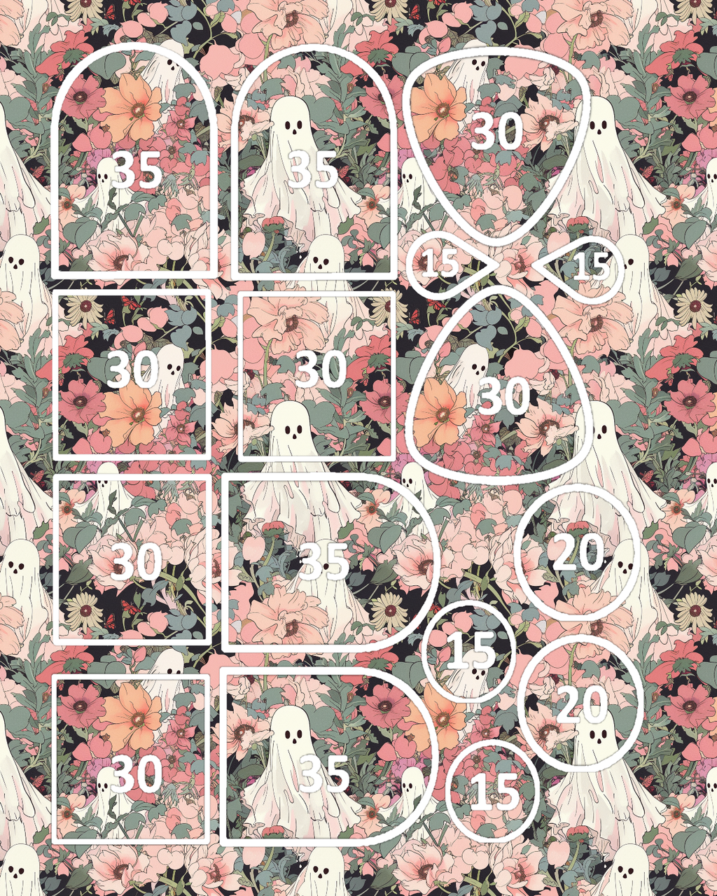 Haunted Meadow Polymer Clay Transfer Sheets | D893