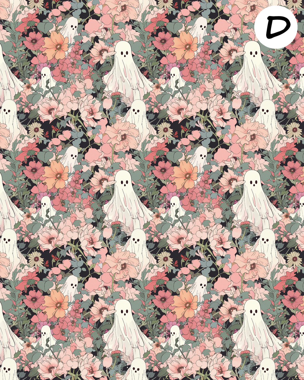 Haunted Meadow Polymer Clay Transfer Sheets | D893
