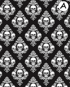 Gothic Skulls Polymer Clay Transfer Sheets | D894