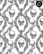Gothic Skulls Polymer Clay Transfer Sheets | D894