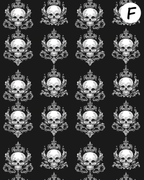 Gothic Skulls Polymer Clay Transfer Sheets | D894