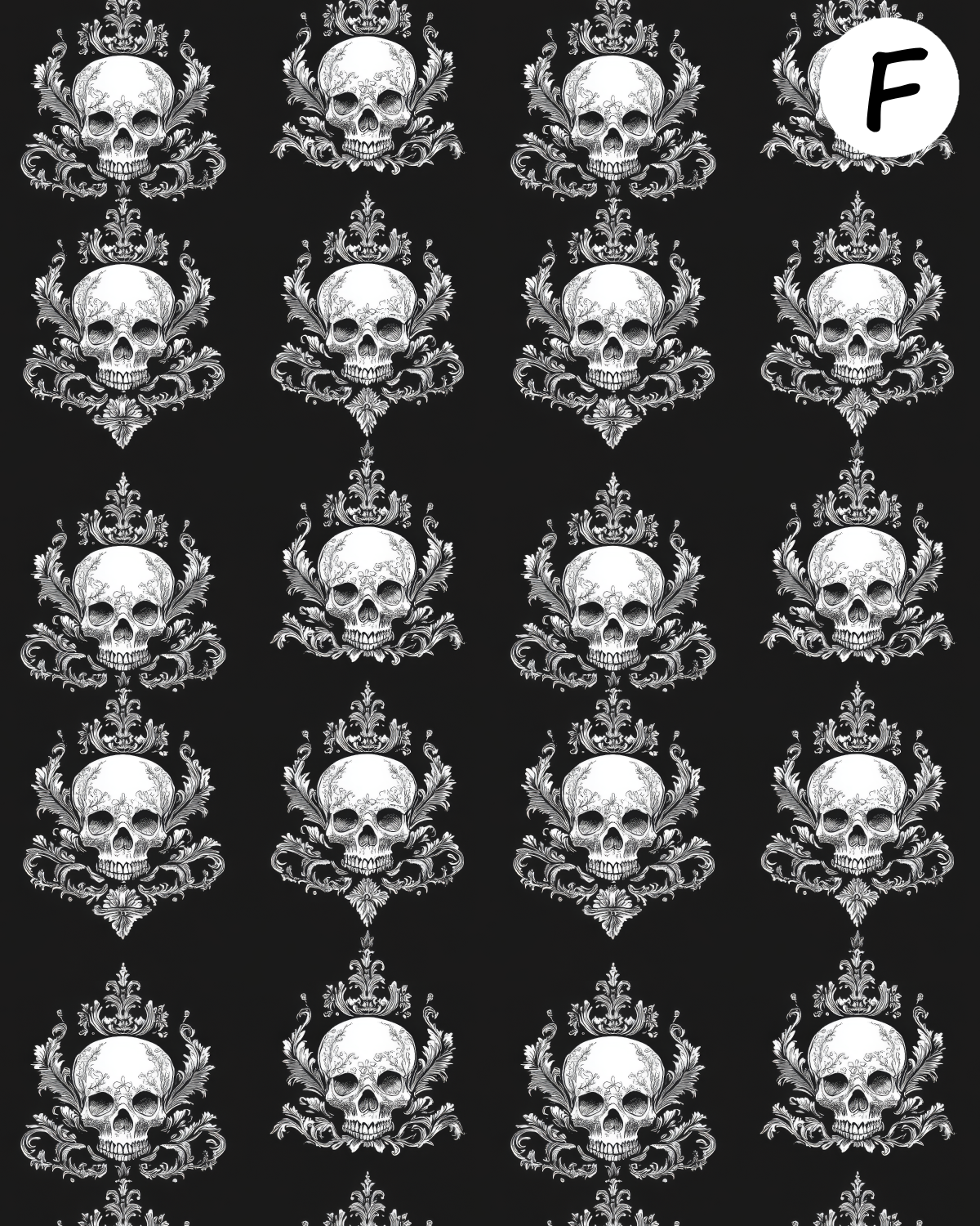 Gothic Skulls Polymer Clay Transfer Sheets | D894