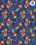 Grinch Christmas clay transfer sheet D895