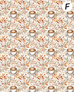 BOHO FALL Polymer Clay Transfer Sheets D897
