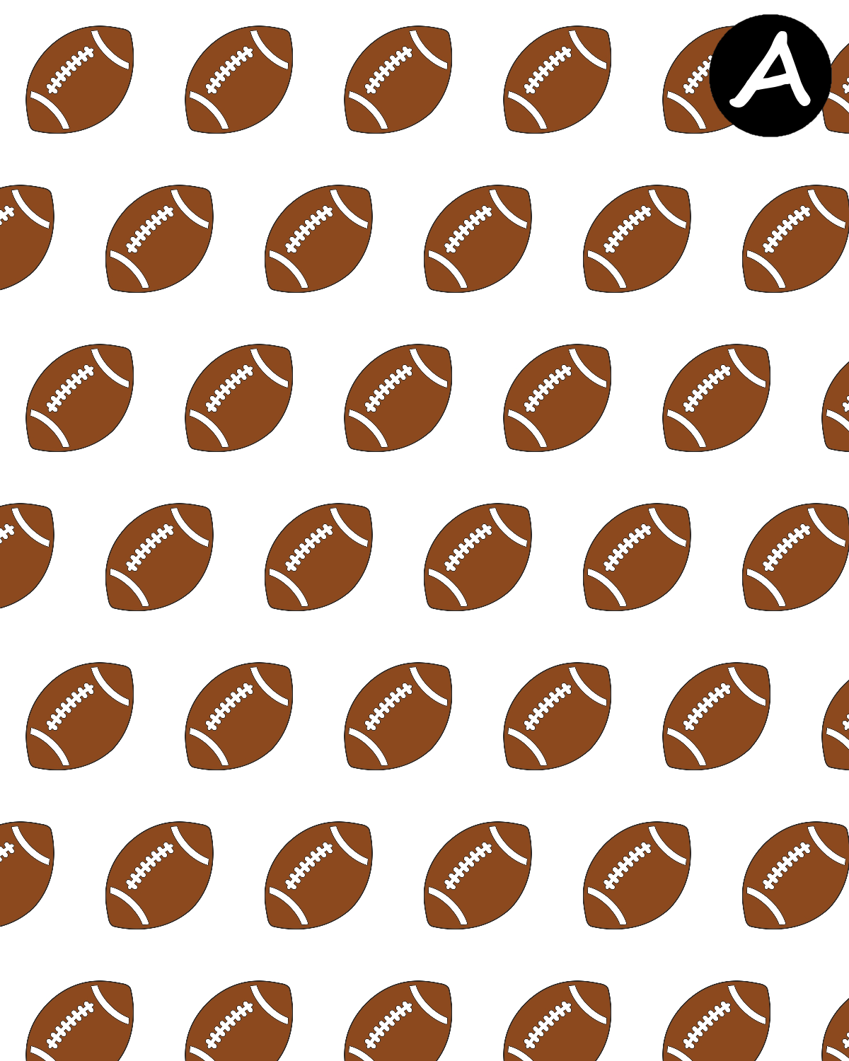 Football Polymer Clay Transfer Sheets D898