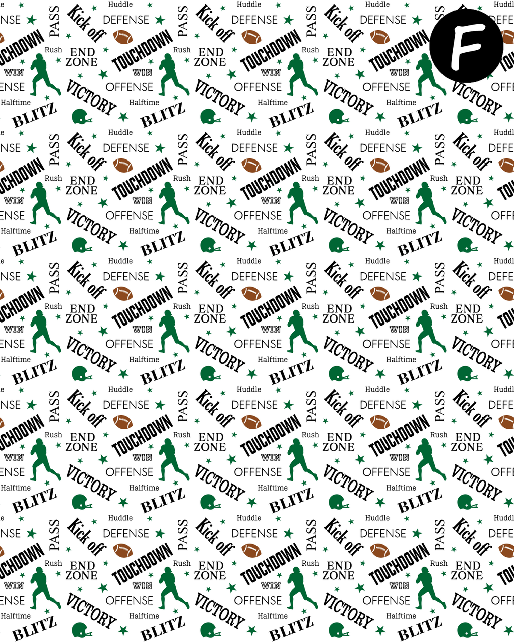 Football Polymer Clay Transfer Sheets D898