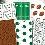 Football Polymer Clay Transfer Sheets D898