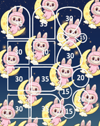 Labubu clay transfer sheet D899