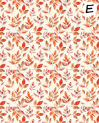 LEAVES AND BERRIES Polymer Clay Transfer Sheets | E903