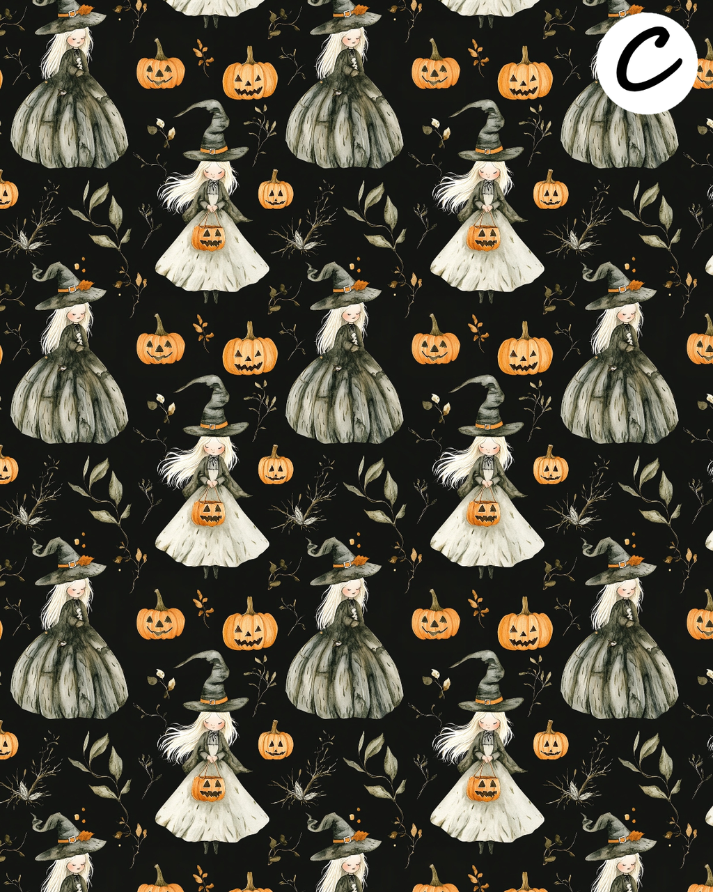 SHABBY HALLOWEEN Polymer Clay Transfer Sheets | E904
