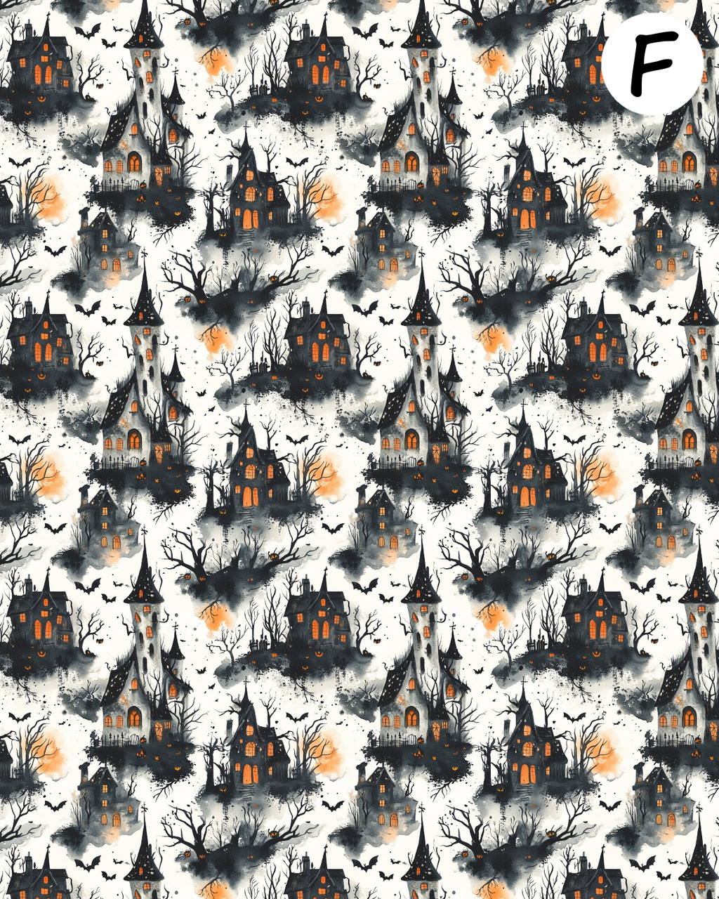 SHABBY HALLOWEEN Polymer Clay Transfer Sheets | E904