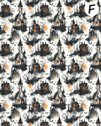 SHABBY HALLOWEEN Polymer Clay Transfer Sheets | E904