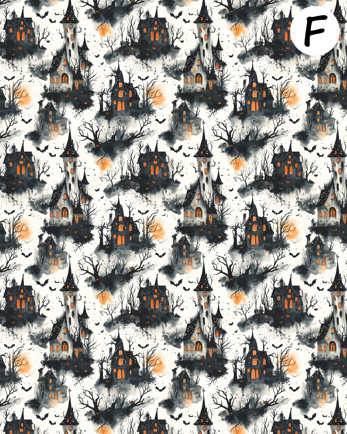SHABBY HALLOWEEN Polymer Clay Transfer Sheets | E904