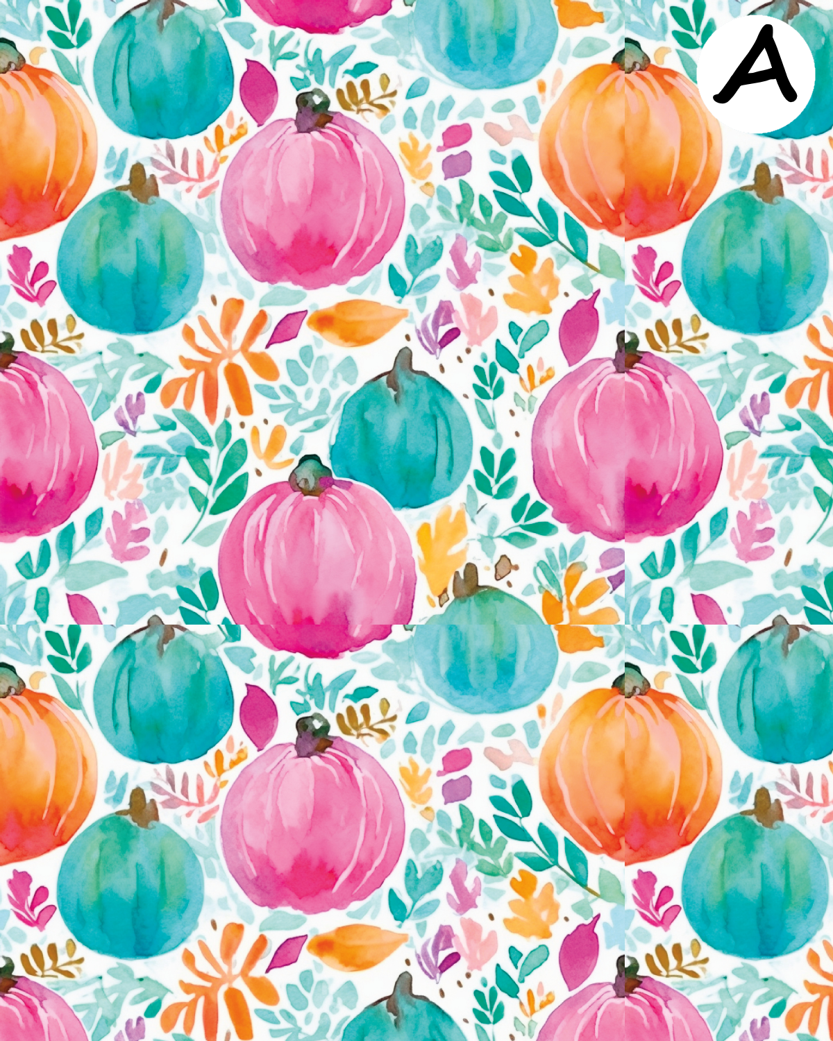 COLORFUL PUMPKINS Polymer Clay Transfer Sheets | E908