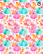COLORFUL PUMPKINS Polymer Clay Transfer Sheets | E908