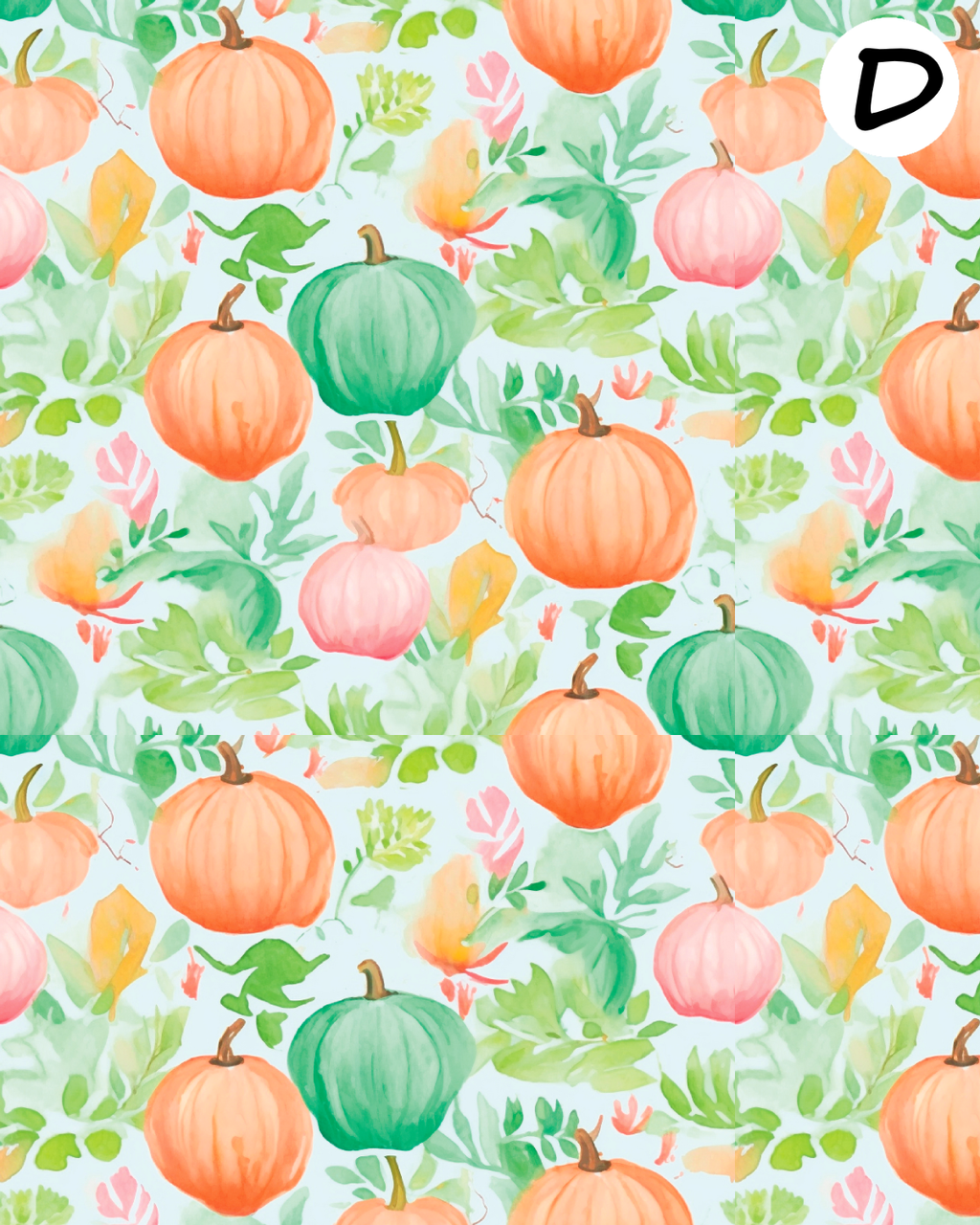 COLORFUL PUMPKINS Polymer Clay Transfer Sheets | E908