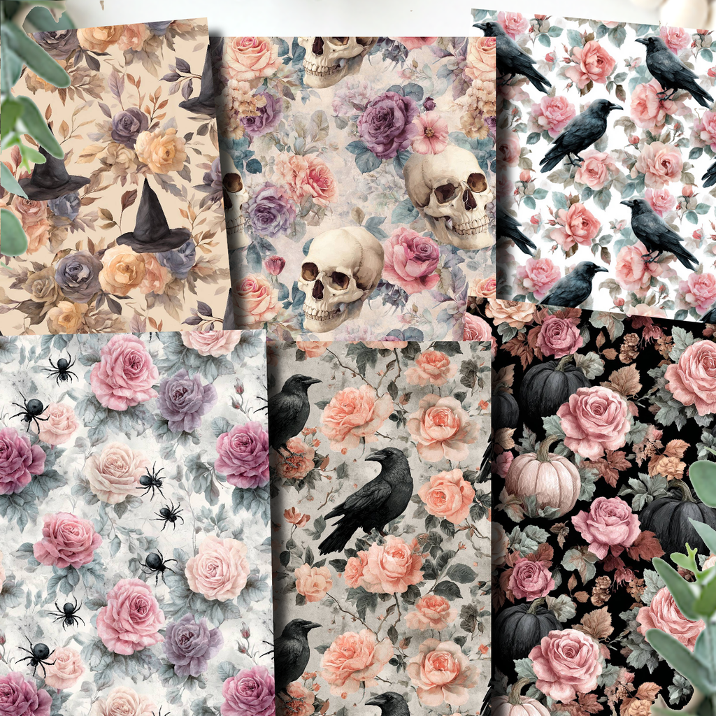 Shabby Witch Polymer Clay Transfer Sheets | E910