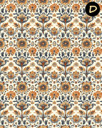 Boho Western Floral Polymer Clay Transfer Sheets | E911