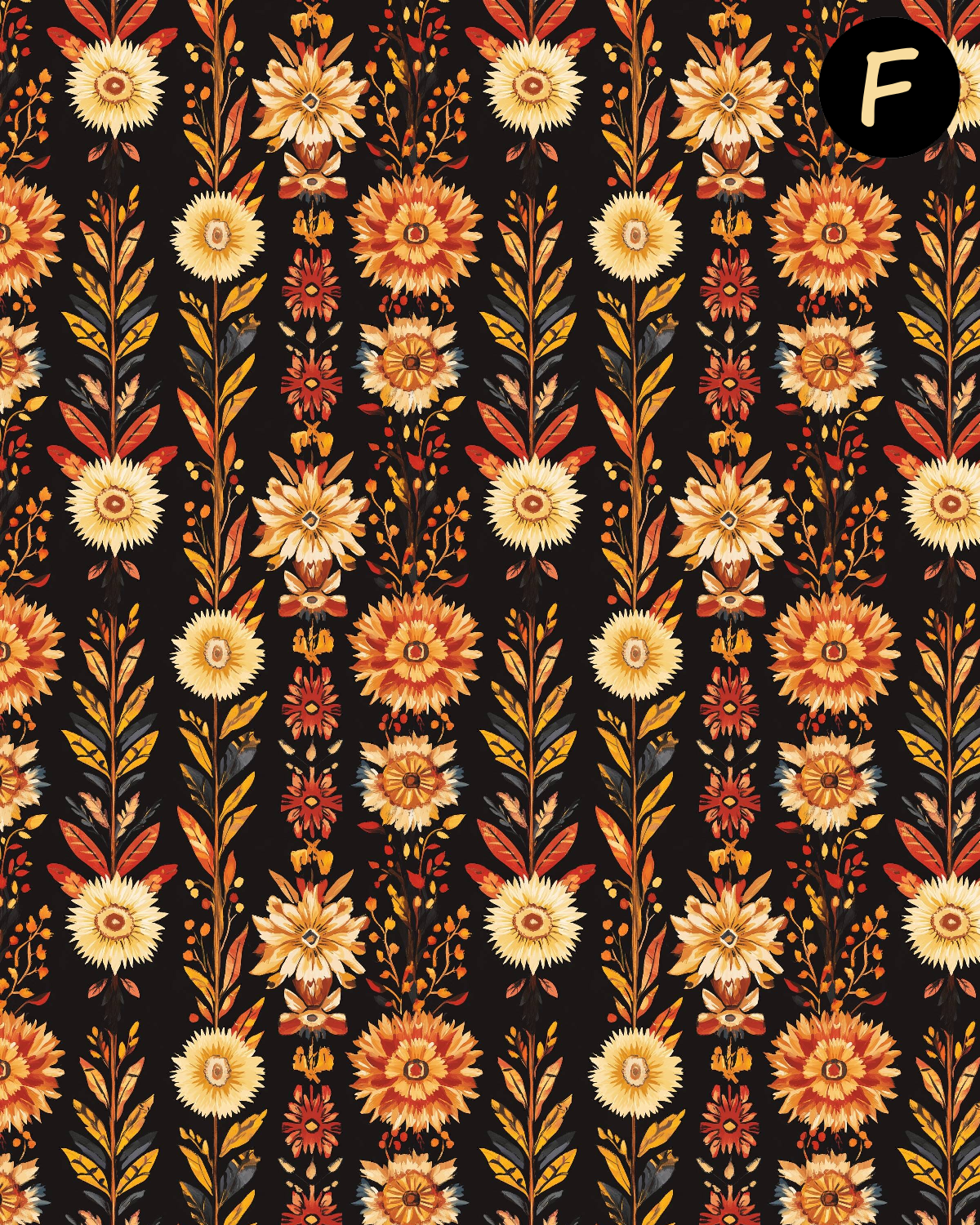 Boho Western Floral Polymer Clay Transfer Sheets | E911
