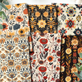 Boho Western Floral Polymer Clay Transfer Sheets | E911