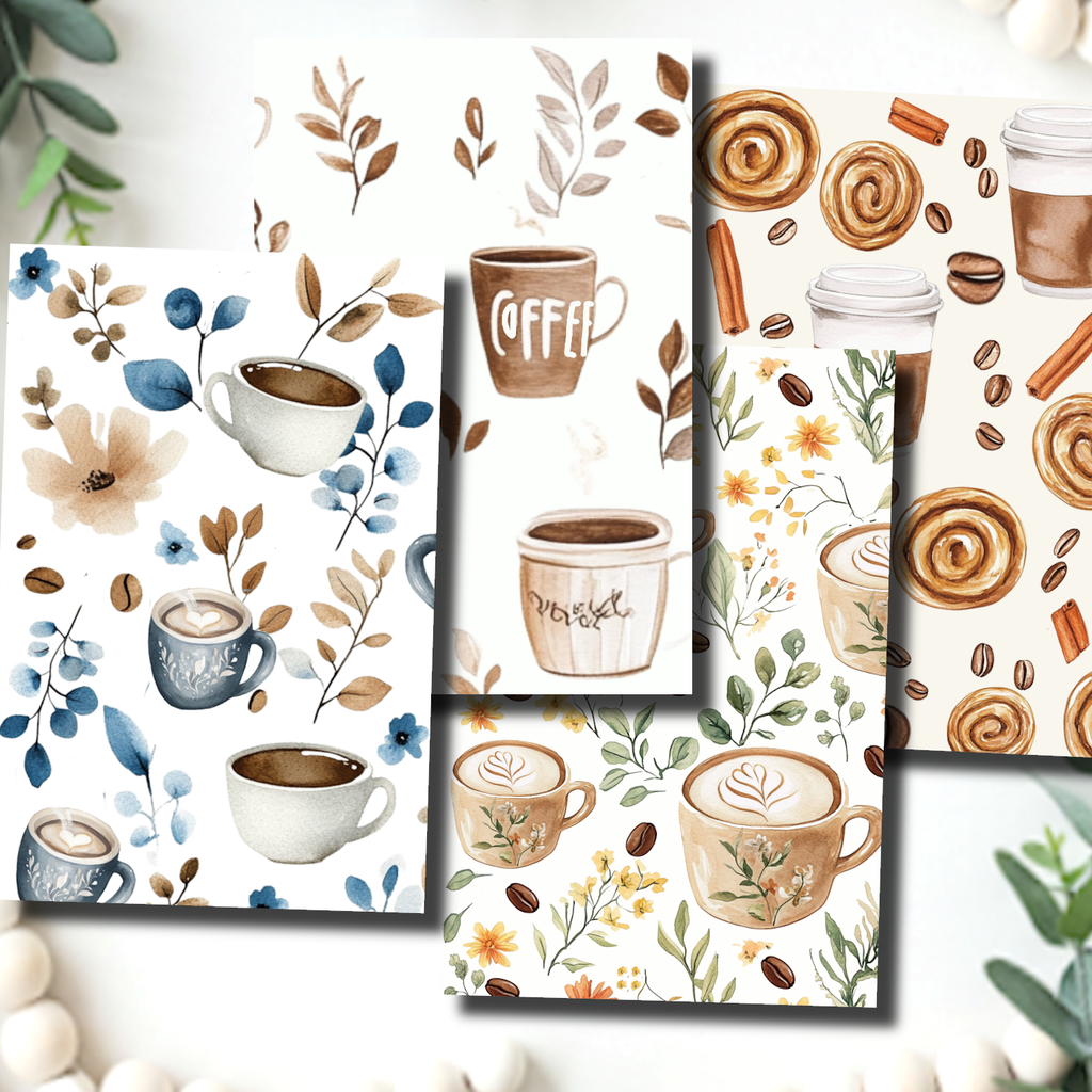 Slow Morning Roast Polymer Clay Transfer Sheets | E912