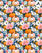 ROMANTIC PUMPKINS Polymer Clay Transfer Sheets | E913