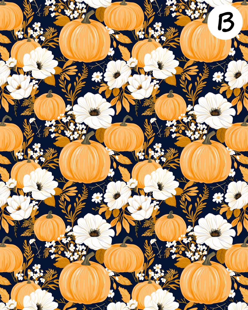 ROMANTIC PUMPKINS Polymer Clay Transfer Sheets | E913