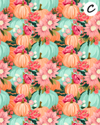 ROMANTIC PUMPKINS Polymer Clay Transfer Sheets | E913