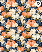 ROMANTIC PUMPKINS Polymer Clay Transfer Sheets | E913
