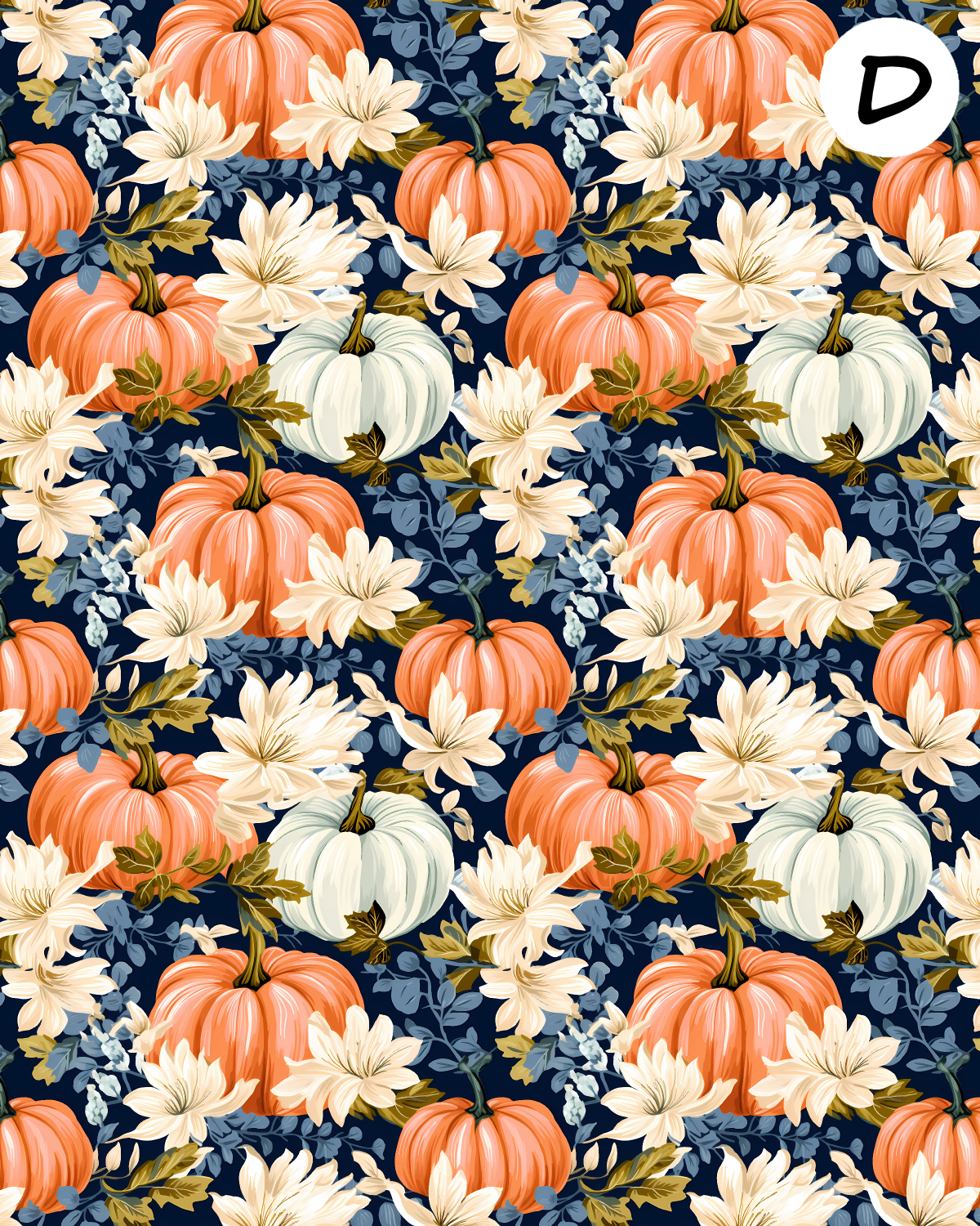 ROMANTIC PUMPKINS Polymer Clay Transfer Sheets | E913